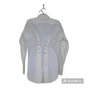 NWOT💃🏼 Polo Ralph Lauren Lace-Up Back Long Sleeve Button Down Shirt